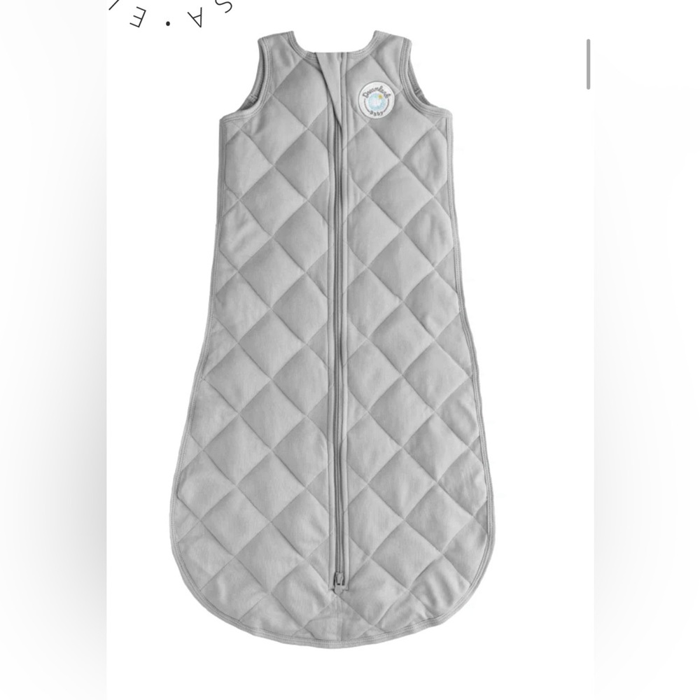 Dreamland Baby Moon Gray Quilted Weighted Sleep Sack Size 6-12 months